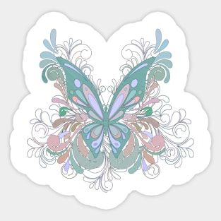 Colorful Butterfly Sticker